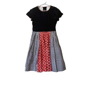 Oscar De La Renta 🌹 Velvet Patterned Dress